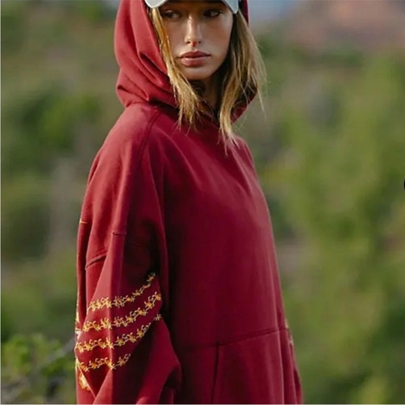 Free People At My Best Embroidered Hoodie - Picture 3 of 8